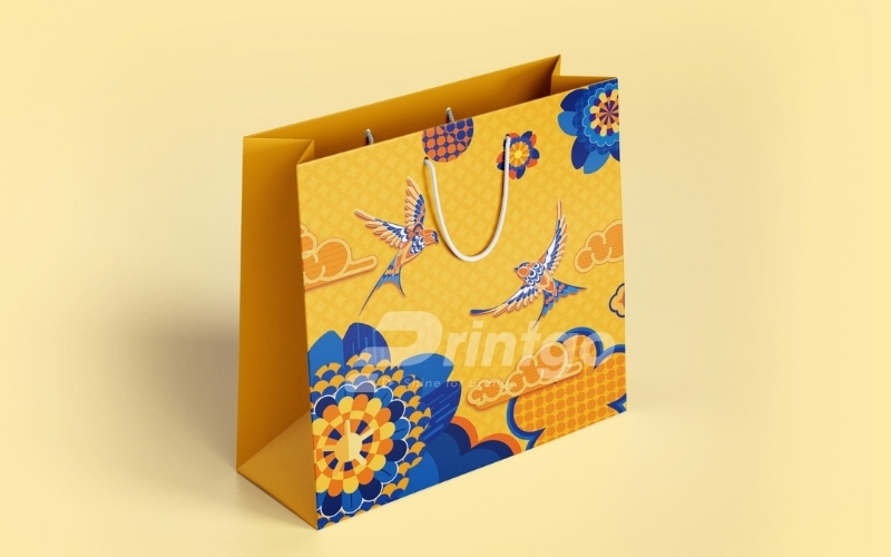 Túi đựng bánh trung thu bằng giấy ivory Túi đựng bánh trung thu bằng giấy ivory