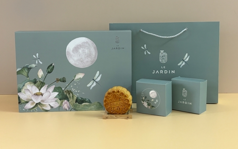 Túi đựng bánh trung thu bằng giấy ivory Túi đựng bánh trung thu bằng giấy ivory