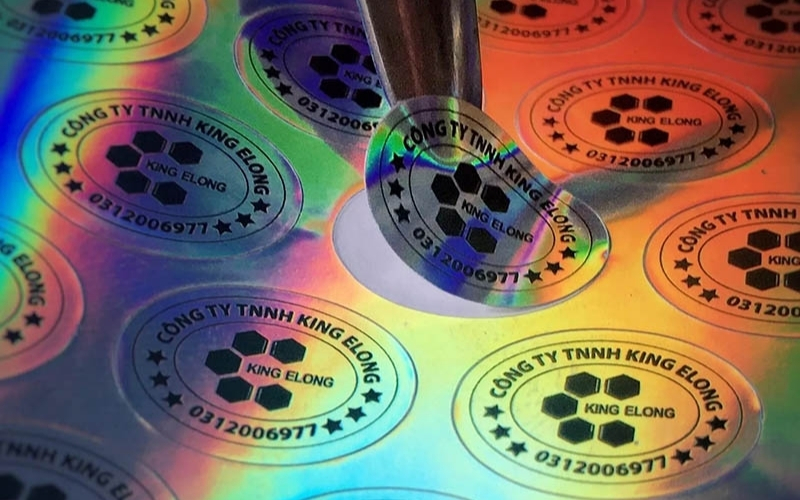 Mẫu tem chống hàng giả Hologram thông thường Mẫu tem chống hàng giả Hologram thông thường