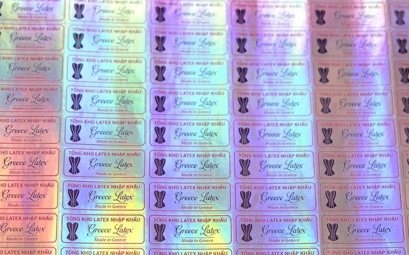 Mẫu tem chống hàng giả Hologram thông thường Mẫu tem chống hàng giả Hologram thông thường