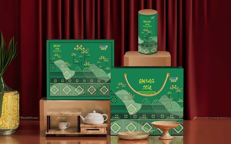 Mẫu in túi đựng hộp trà cao cấp Ivory, Couche, Duplex Mẫu in túi đựng hộp trà cao cấp Ivory, Couche, Duplex