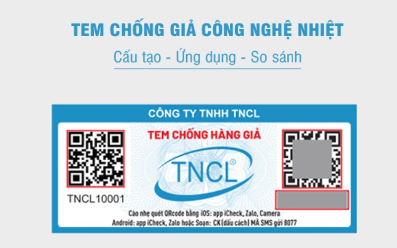 Các loại tem chống hàng giả phổ biến hiện nay Các loại tem chống hàng giả phổ biến hiện nay