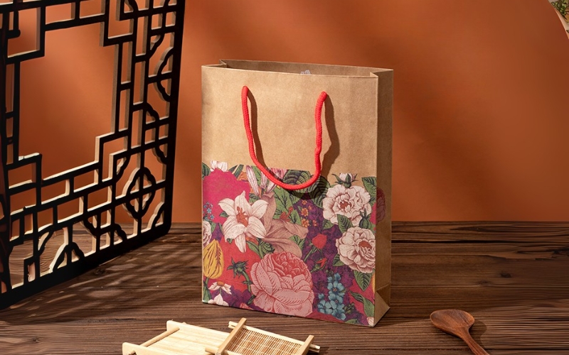 Túi giấy đựng bánh trung thu Kraft Túi giấy đựng bánh trung thu Kraft