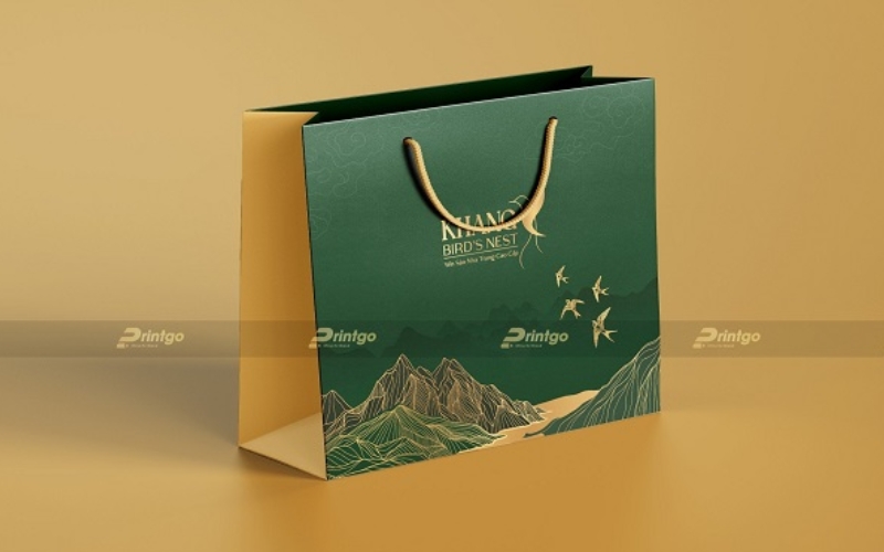 Mẫu in túi đựng hộp trà cao cấp Ivory, Couche, Duplex Mẫu in túi đựng hộp trà cao cấp Ivory, Couche, Duplex