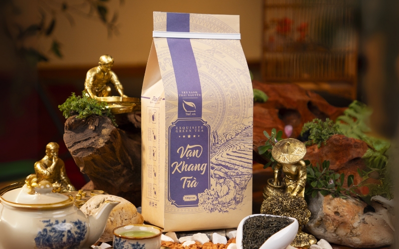 Mẫu in túi đựng trà Kraft Mẫu in túi đựng trà Kraft