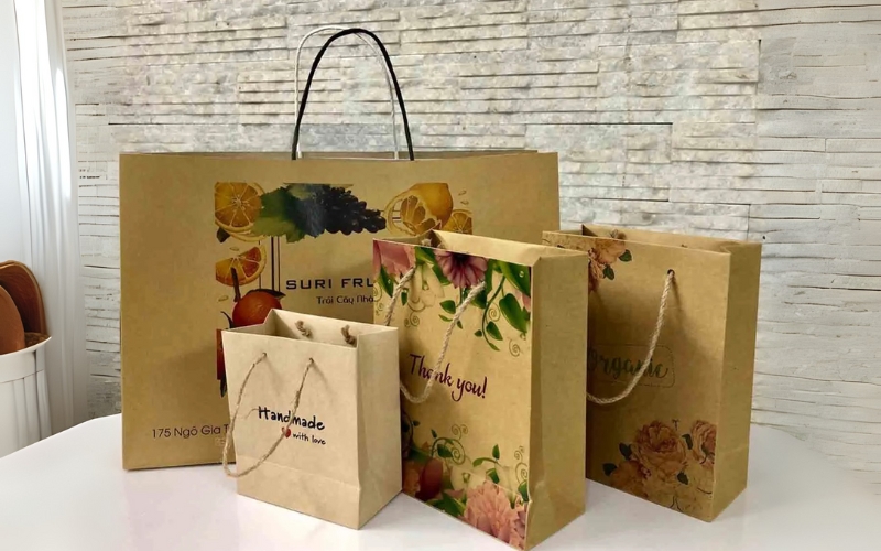 Mẫu in túi đựng trà Kraft Mẫu in túi đựng trà Kraft