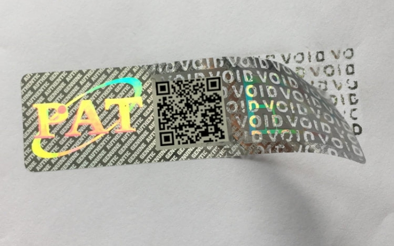 Mẫu tem chống giả 7 màu Hologram niêm phong Mẫu tem chống giả 7 màu Hologram niêm phong