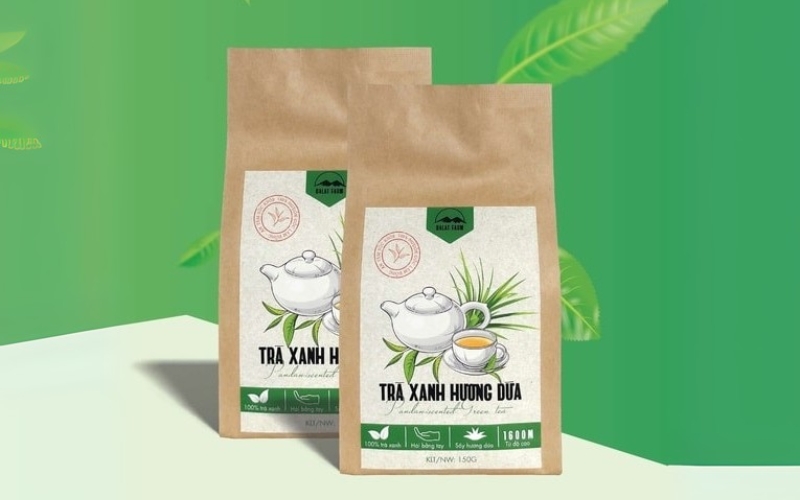 Mẫu in túi đựng trà Kraft Mẫu in túi đựng trà Kraft