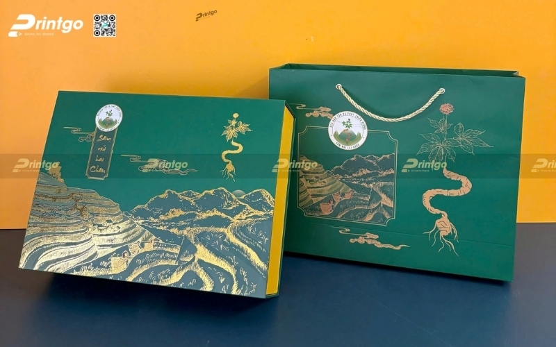 Mẫu in túi đựng hộp trà cao cấp Ivory, Couche, Duplex Mẫu in túi đựng hộp trà cao cấp Ivory, Couche, Duplex