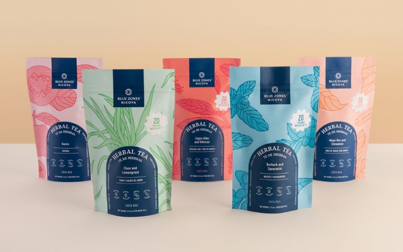 Mẫu in túi đựng trà màng nhôm Mẫu in túi đựng trà màng nhôm