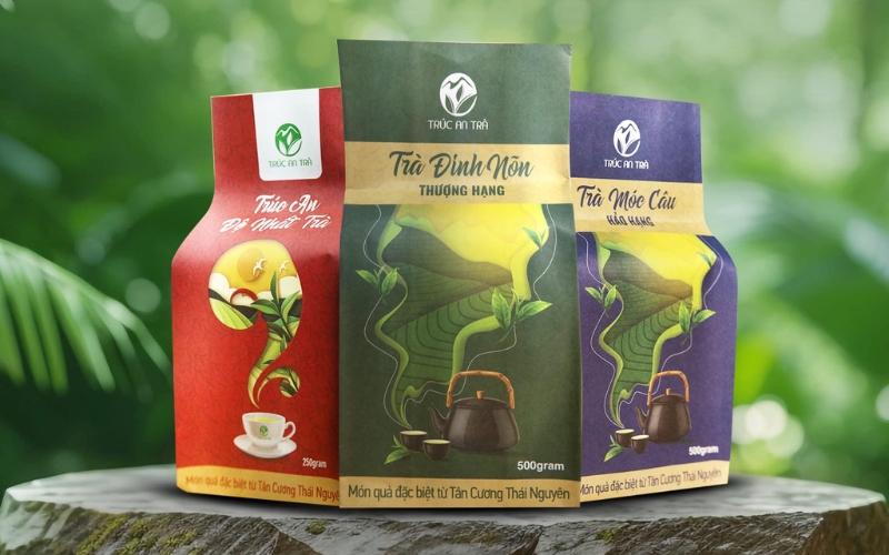 Mẫu in túi đựng trà màng nhôm Mẫu in túi đựng trà màng nhôm