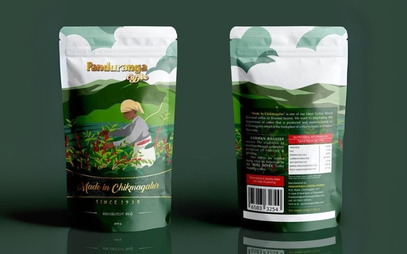 Mẫu in túi đựng trà Zipper Mẫu in túi đựng trà Zipper