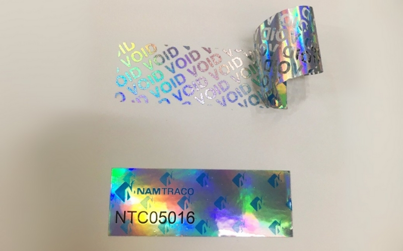 Mẫu tem chống giả 7 màu Hologram niêm phong Mẫu tem chống giả 7 màu Hologram niêm phong