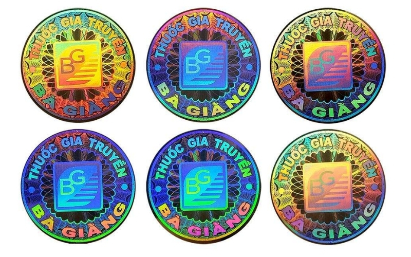 Mẫu tem chống hàng giả Hologram thông thường Mẫu tem chống hàng giả Hologram thông thường