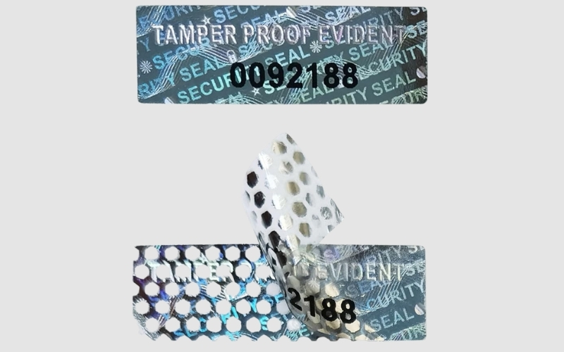 Mẫu tem chống giả 7 màu Hologram niêm phong Mẫu tem chống giả 7 màu Hologram niêm phong