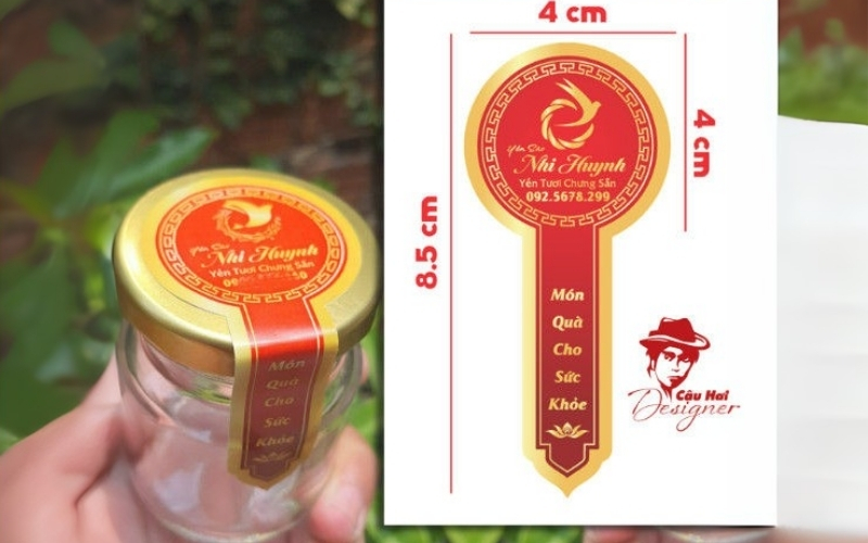 Mẫu tem niêm phong nắp chai lọ đựng nông sản Mẫu tem niêm phong nắp chai lọ đựng nông sản