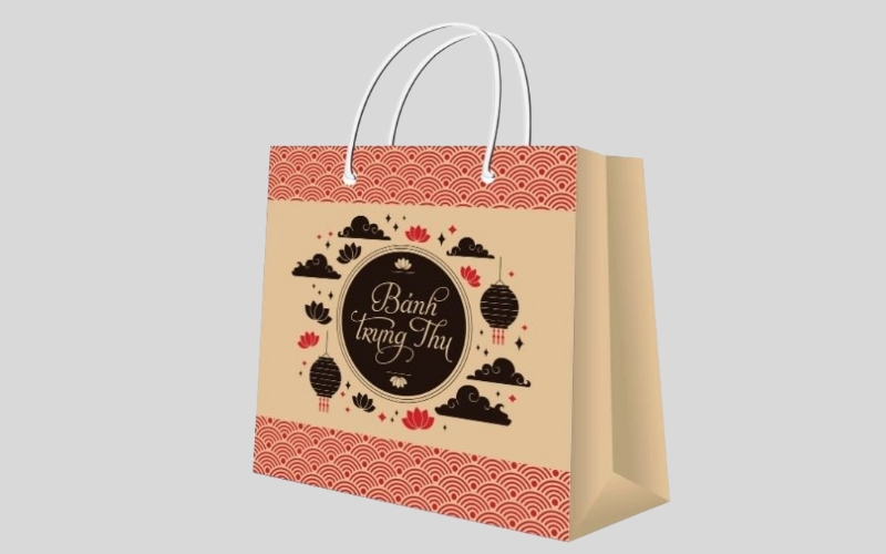 Túi giấy đựng bánh trung thu Kraft Túi giấy đựng bánh trung thu Kraft