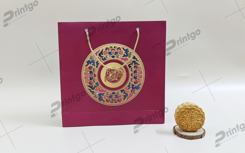 Túi đựng bánh trung thu bằng giấy ivory Túi đựng bánh trung thu bằng giấy ivory