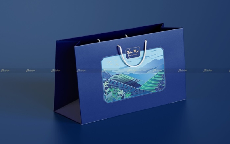Mẫu in túi đựng hộp trà cao cấp Ivory, Couche, Duplex Mẫu in túi đựng hộp trà cao cấp Ivory, Couche, Duplex