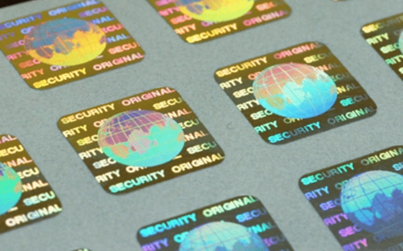 Mẫu tem chống hàng giả Hologram thông thường Mẫu tem chống hàng giả Hologram thông thường