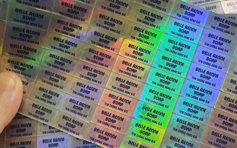 Mẫu tem chống hàng giả Hologram thông thường Mẫu tem chống hàng giả Hologram thông thường