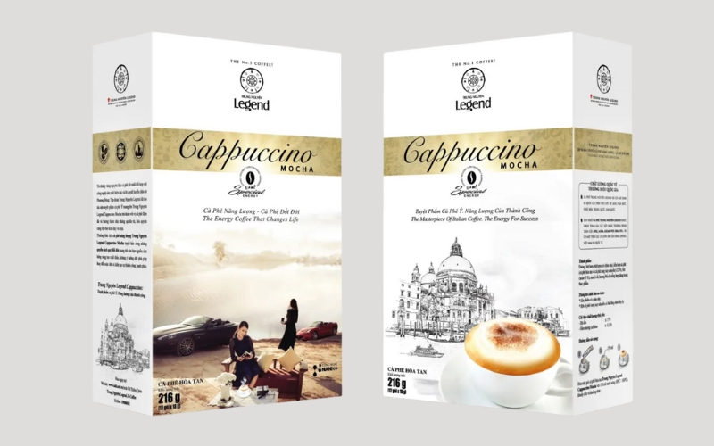 Thiết kế bao bì cà phê dạng hộp giấy Thiết kế bao bì cà phê dạng hộp giấy