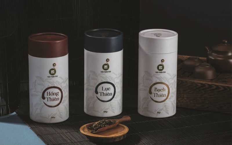 Thiết kế bao bì cà phê hình trụ tròn Thiết kế bao bì cà phê hình trụ tròn