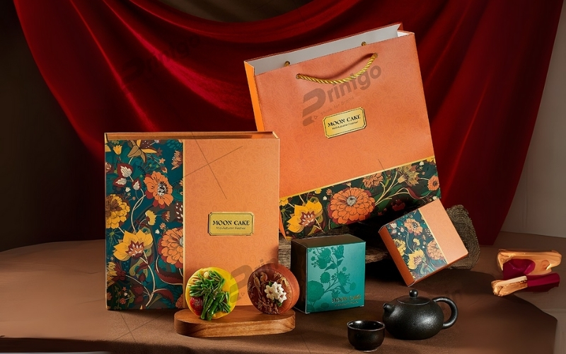 Túi đựng bánh trung thu bằng giấy ivory Túi đựng bánh trung thu bằng giấy ivory