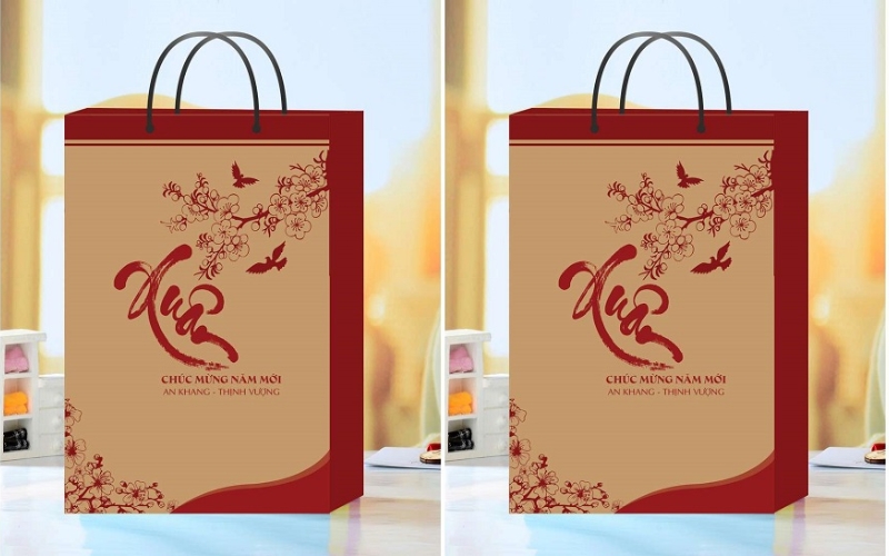 Túi giấy đựng bánh trung thu Kraft Túi giấy đựng bánh trung thu Kraft