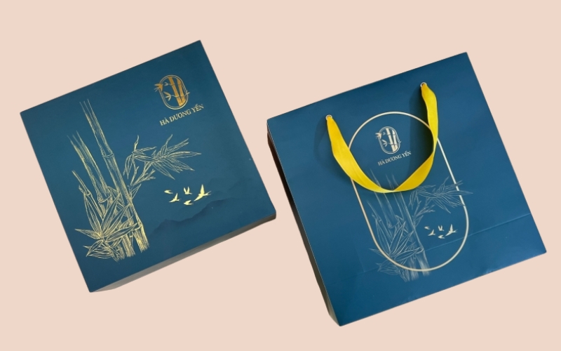 Mẫu in túi đựng hộp trà cao cấp Ivory, Couche, Duplex Mẫu in túi đựng hộp trà cao cấp Ivory, Couche, Duplex