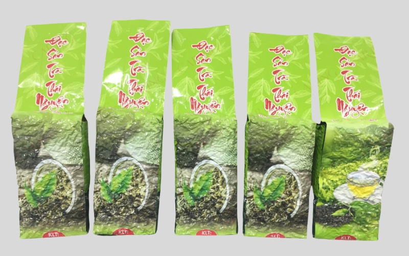 Mẫu in túi đựng trà hút chân không Mẫu in túi đựng trà hút chân không