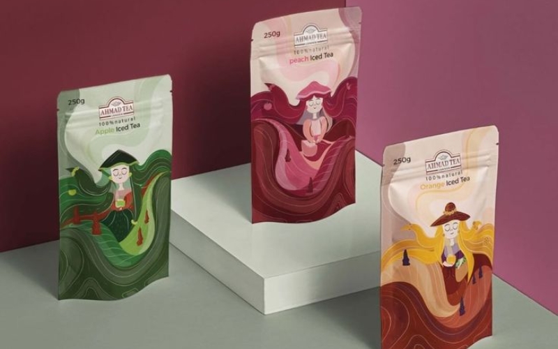 Mẫu in túi đựng trà Zipper Mẫu in túi đựng trà Zipper