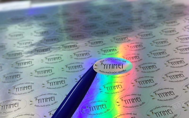 Mẫu tem chống hàng giả Hologram thông thường Mẫu tem chống hàng giả Hologram thông thường