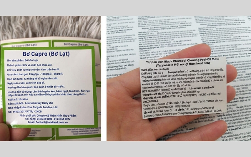 Tem nhãn phụ hàng hóa nông sản Tem nhãn phụ hàng hóa nông sản