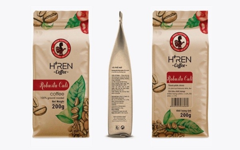 Thiết kế bao bì cà phê khoá zip Thiết kế bao bì cà phê khoá zip