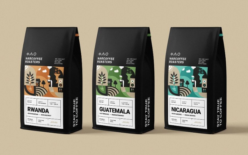 Mẫu in túi đựng trà màng nhôm Mẫu in túi đựng trà màng nhôm