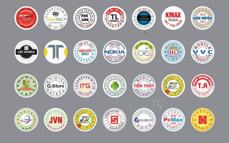 Tem niêm phong hộp đựng nông sản dạng Tem niêm phong hộp đựng nông sản dạng