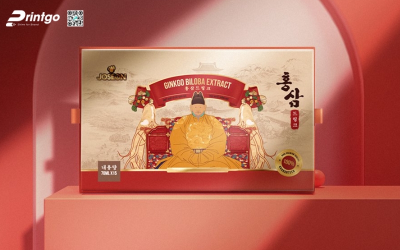 Mẫu in hộp sâm nam châm hiện đại Mẫu in hộp sâm nam châm hiện đại