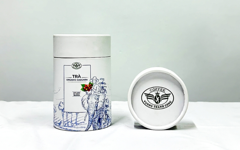 Thiết kế bao bì cà phê hình trụ tròn Thiết kế bao bì cà phê hình trụ tròn
