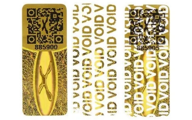 Mẫu tem chống giả 7 màu Hologram niêm phong Mẫu tem chống giả 7 màu Hologram niêm phong