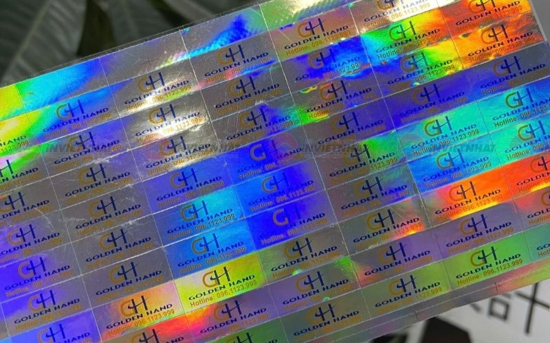 Mẫu tem chống hàng giả Hologram thông thường Mẫu tem chống hàng giả Hologram thông thường