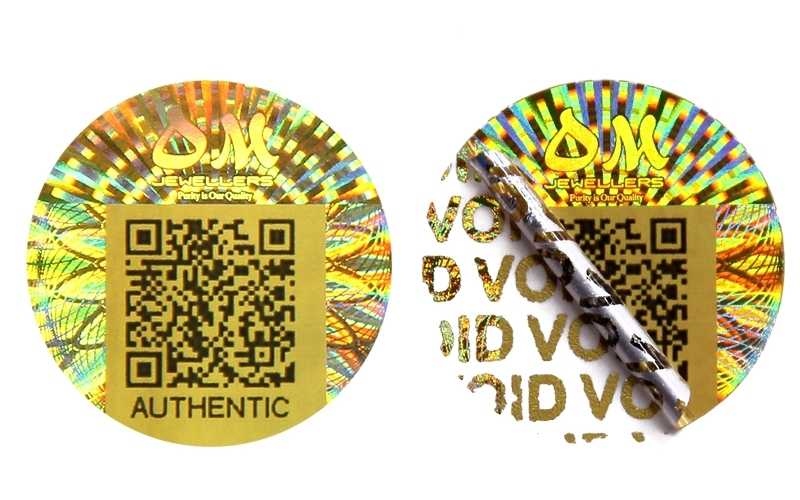 Mẫu tem chống giả 7 màu Hologram niêm phong Mẫu tem chống giả 7 màu Hologram niêm phong