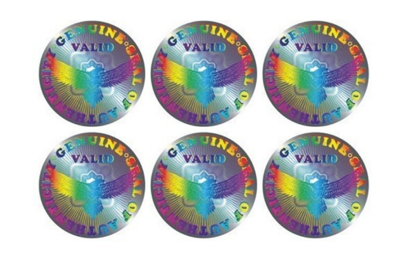 Mẫu tem chống hàng giả Hologram thông thường Mẫu tem chống hàng giả Hologram thông thường