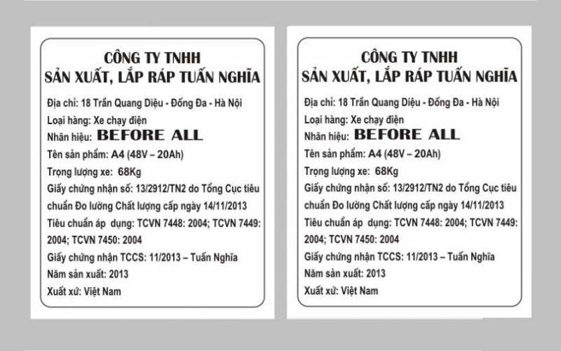 Tem nhãn phụ hàng hóa nhập khẩu một số ngành hàng khác Tem nhãn phụ hàng hóa nhập khẩu một số ngành hàng khác