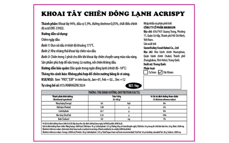 Tem nhãn phụ hàng hóa thực phẩm chế biến Tem nhãn phụ hàng hóa thực phẩm chế biến