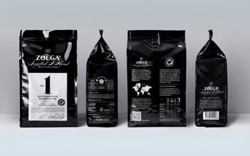 Thiết kế bao bì cà phê khoá zip Thiết kế bao bì cà phê khoá zip