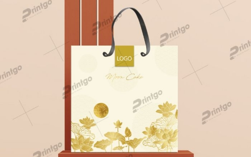 Túi đựng bánh trung thu bằng giấy ivory Túi đựng bánh trung thu bằng giấy ivory