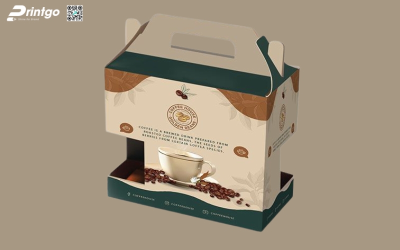 Mẫu bao bì xuất khẩu cà phê dạng hộp carton sóng Mẫu bao bì xuất khẩu cà phê dạng hộp carton sóng