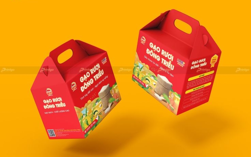 Bao bì đựng nông sản dạng hộp giấy carton sóng Bao bì đựng nông sản dạng hộp giấy carton sóng