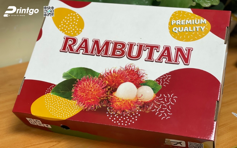 Mẫu bao bì xuất khẩu trái cây chôm chôm Mẫu bao bì xuất khẩu trái cây chôm chôm